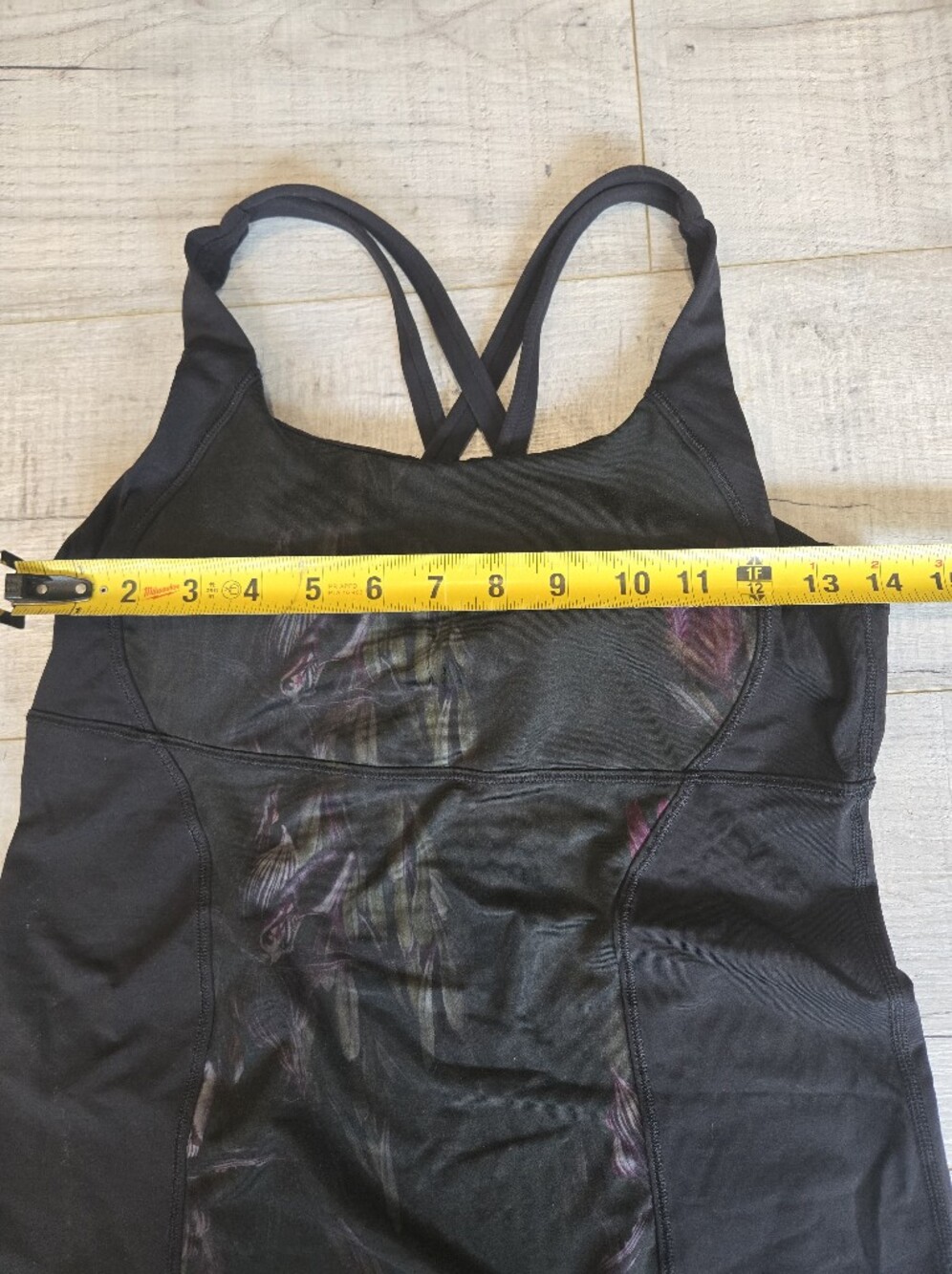 lululemon Black Floral Racerback & Tank Tops (Pair) No Tags - Picture 10 of 11